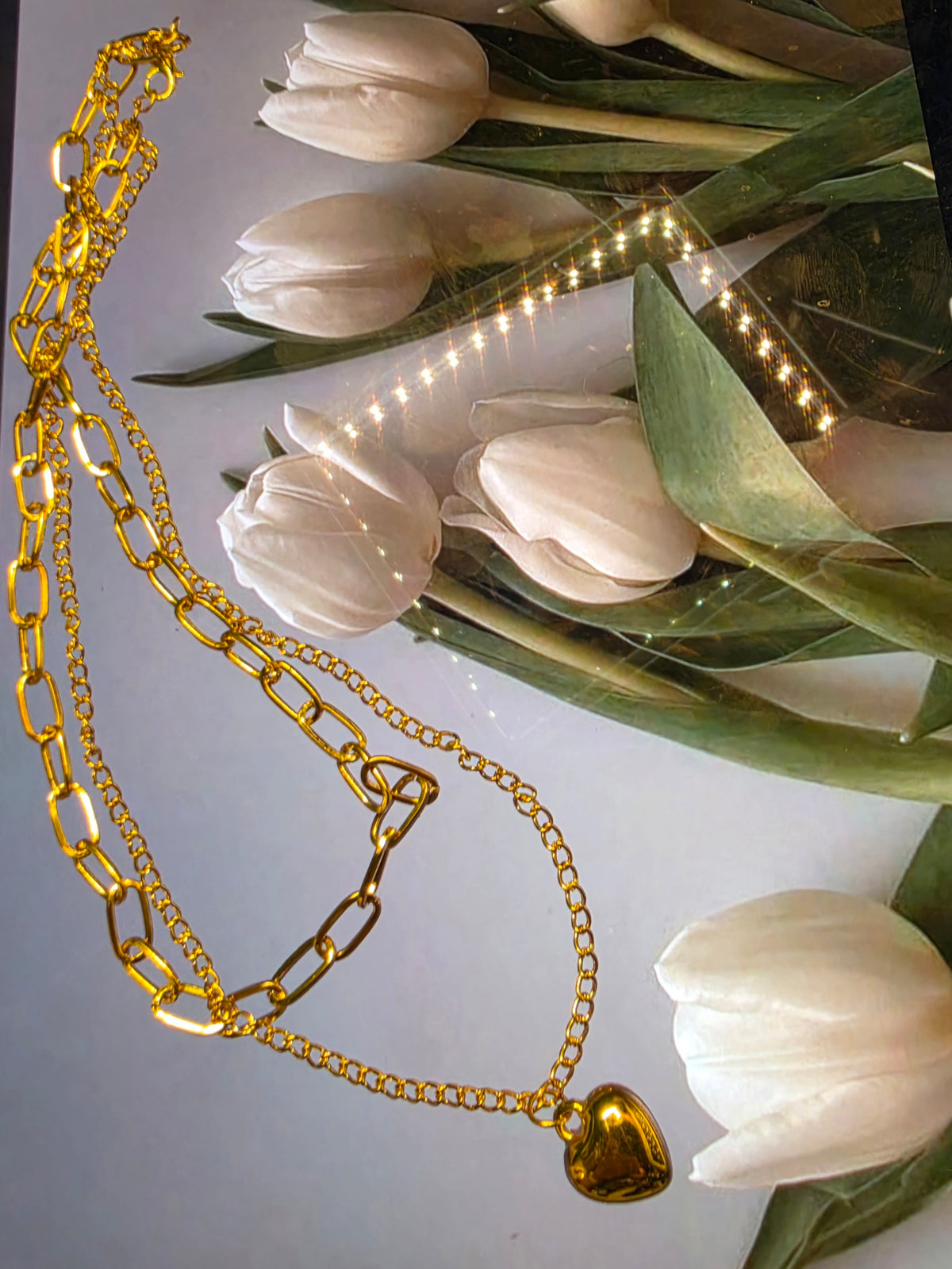 Amore Heart Layered Necklace
